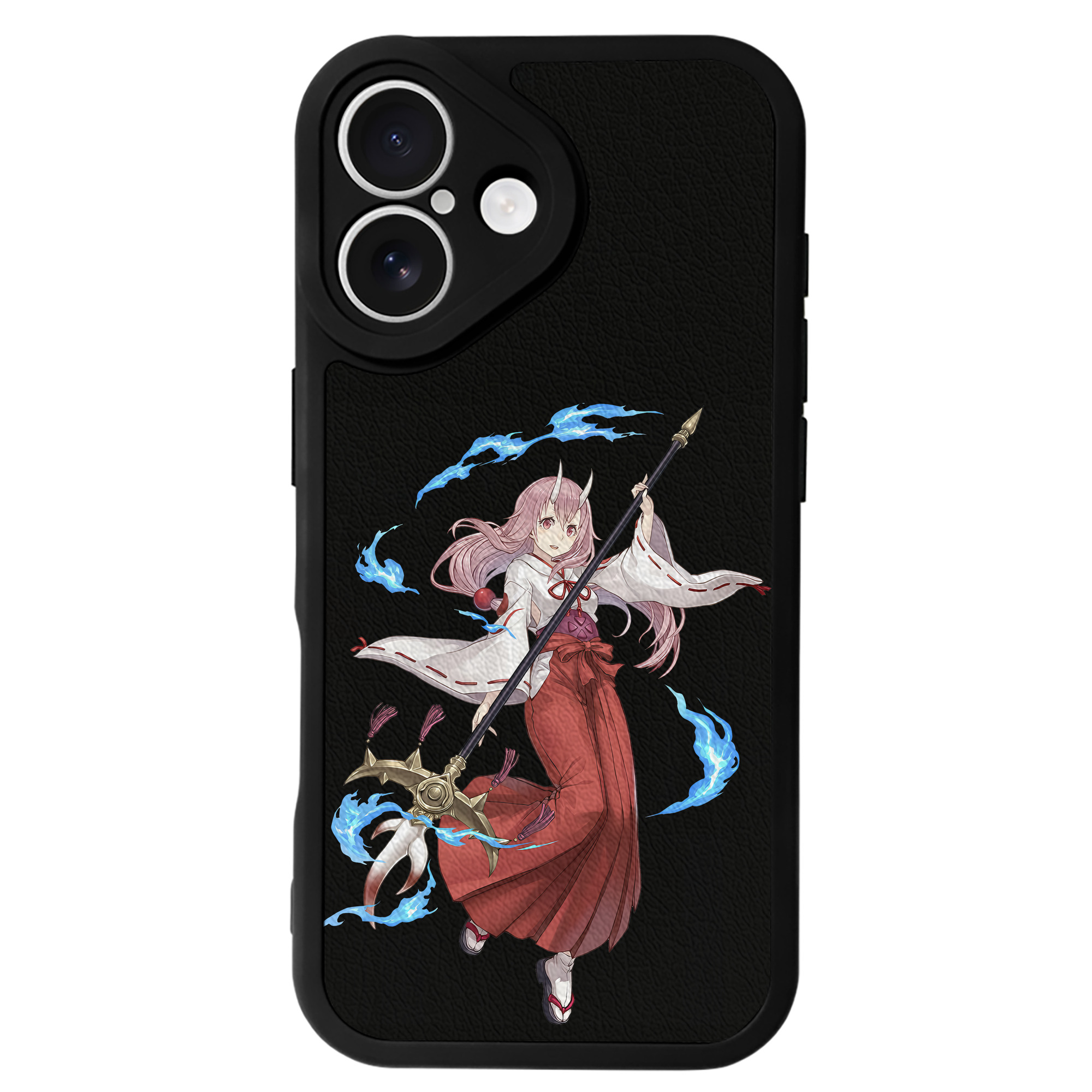 （画像用） 転スラ Regarding Reincarnated to Slime 【iPhone 16シリーズ対応】シリコンスマホケース（レザー調） 材質：シリコン